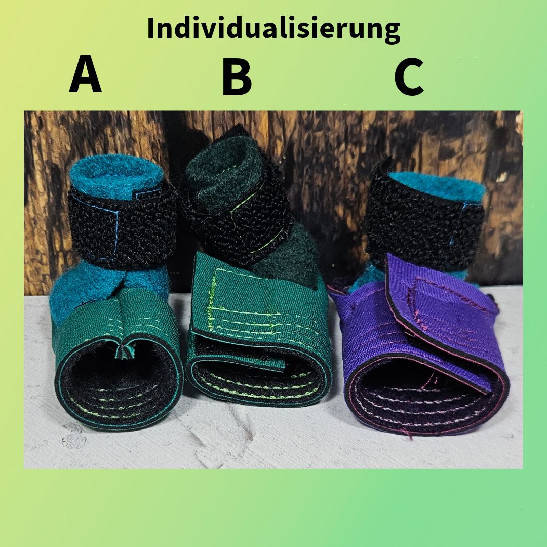 Brittas Bunte Bunny  Outdoorboots Größe S - Pfotenumfang 7,5 bis 9,5cm