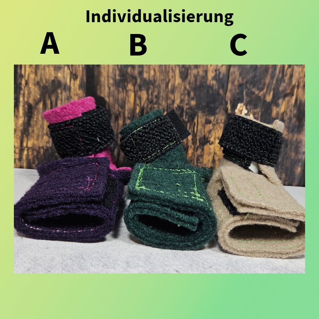 Brittas Bunte Bunny Boots - Größe L - Pfotenumfang von ab 9,5 cm