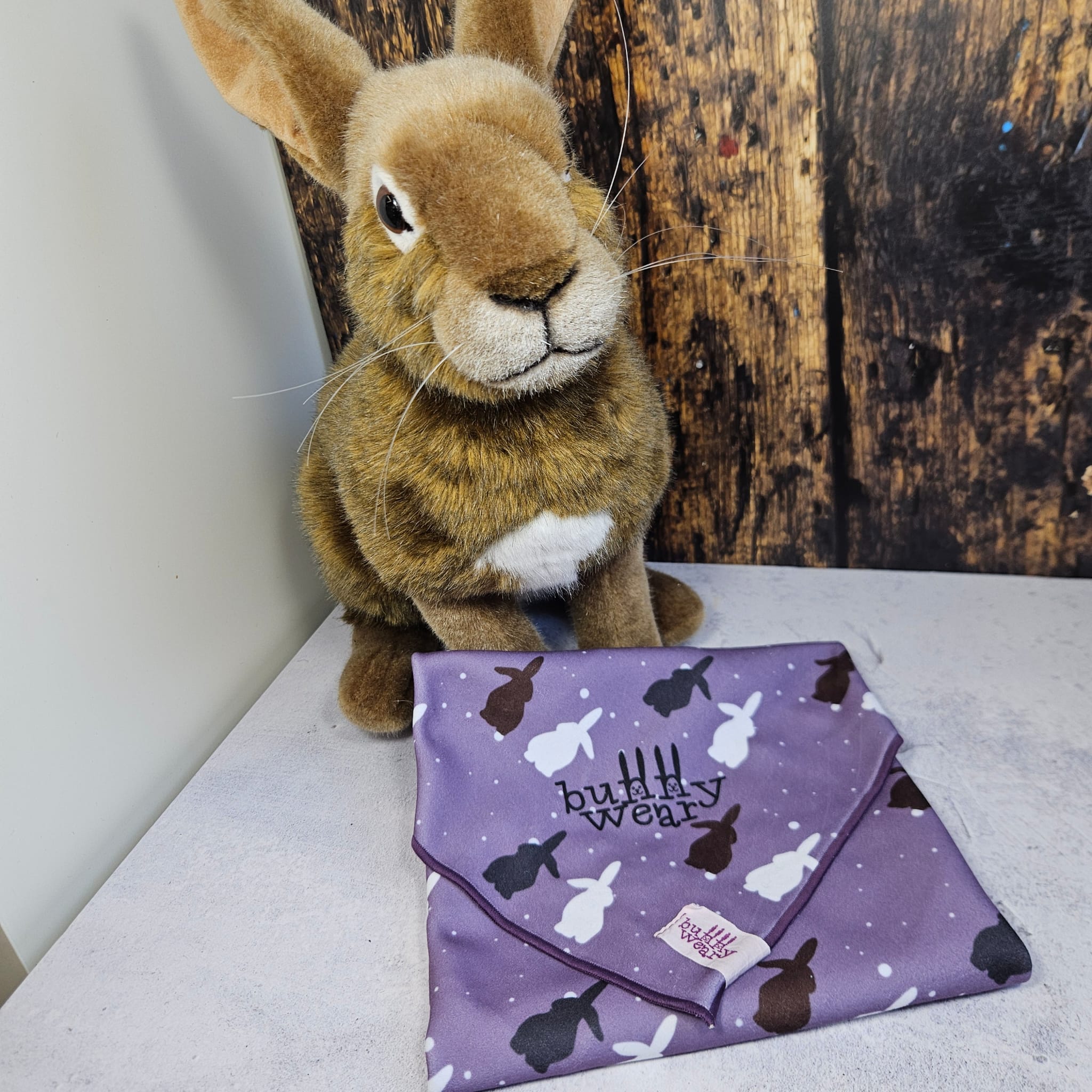 bunter bunny wrap 50 x 50 cm