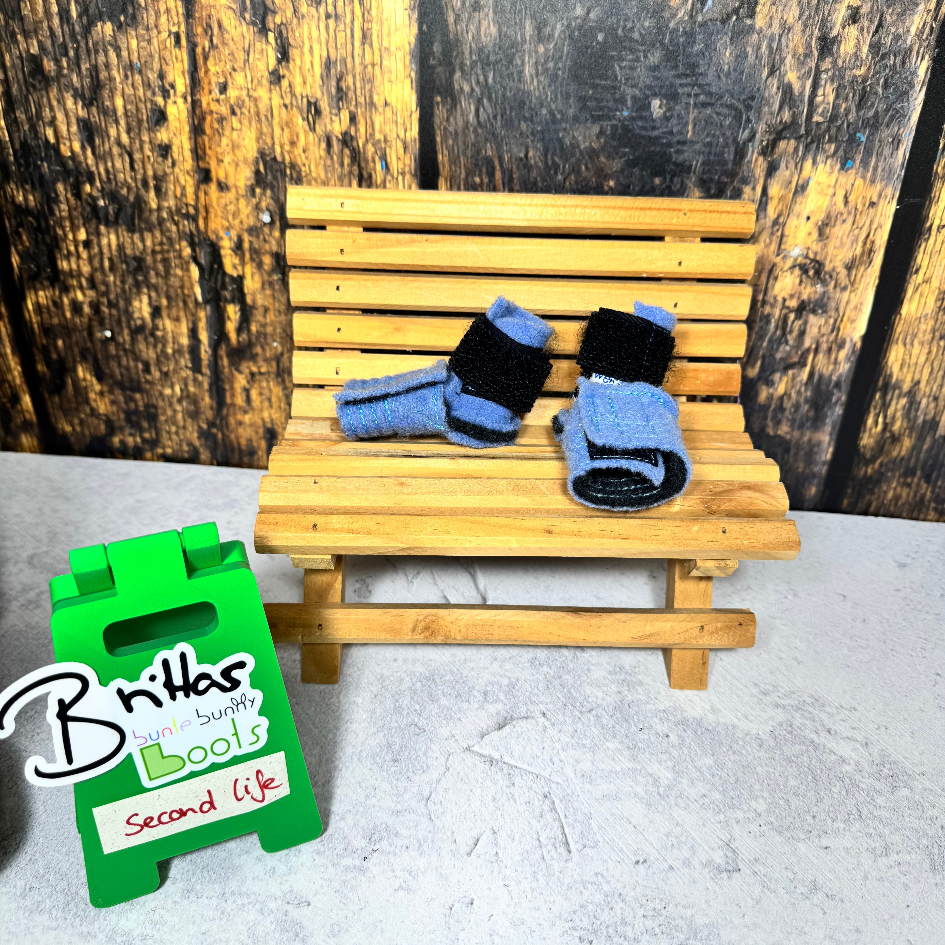 Bunny Boots Second Life – Größe XXS - hellblau, Extraweite, Naht außen