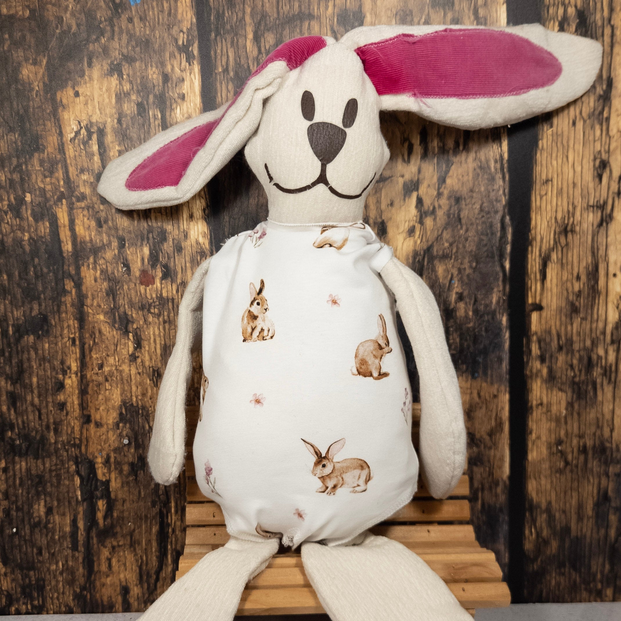 bunter bunny body - Hasen weiß